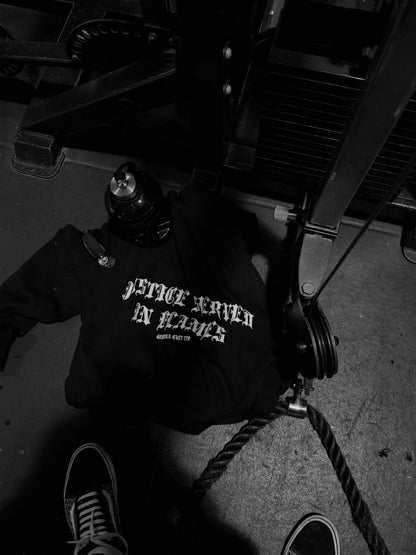 JUSTICE SERVED IN FLAMES - HOODIE