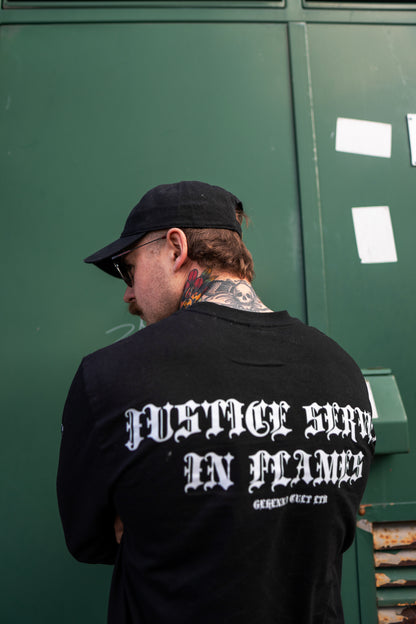 JUSTICE SERVED IN FLAMES - LONGSLEEVE
