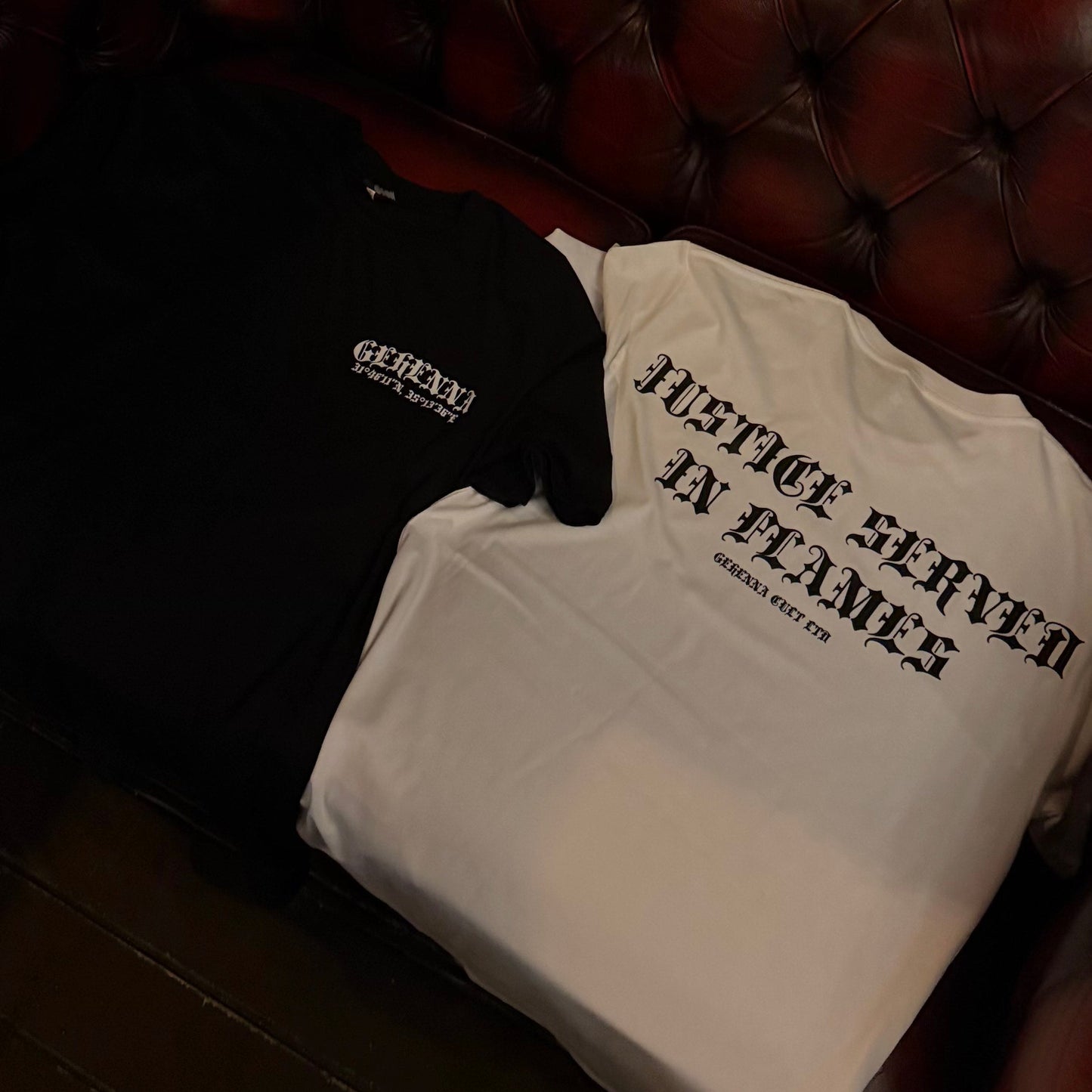 JUSTICE SERVED IN FLAMES - T SHIRT