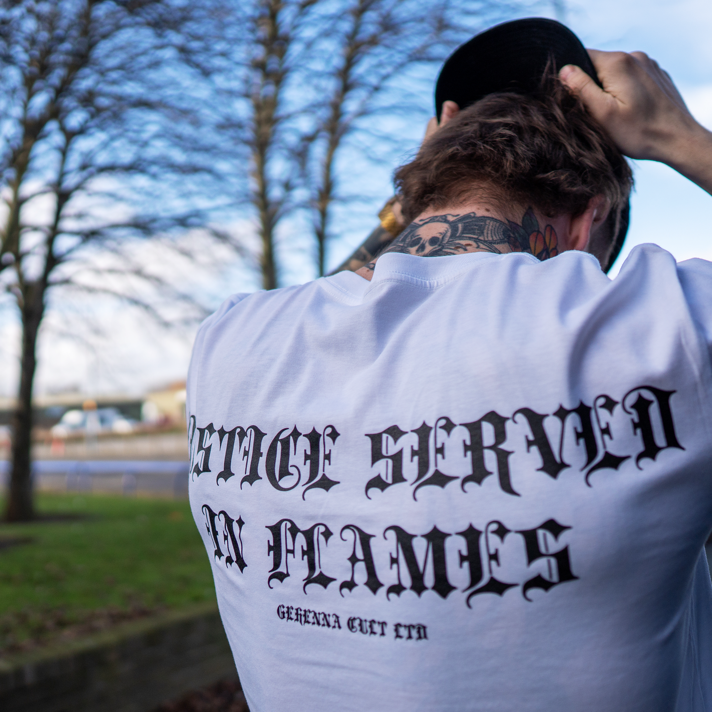 JUSTICE SERVED IN FLAMES - T SHIRT